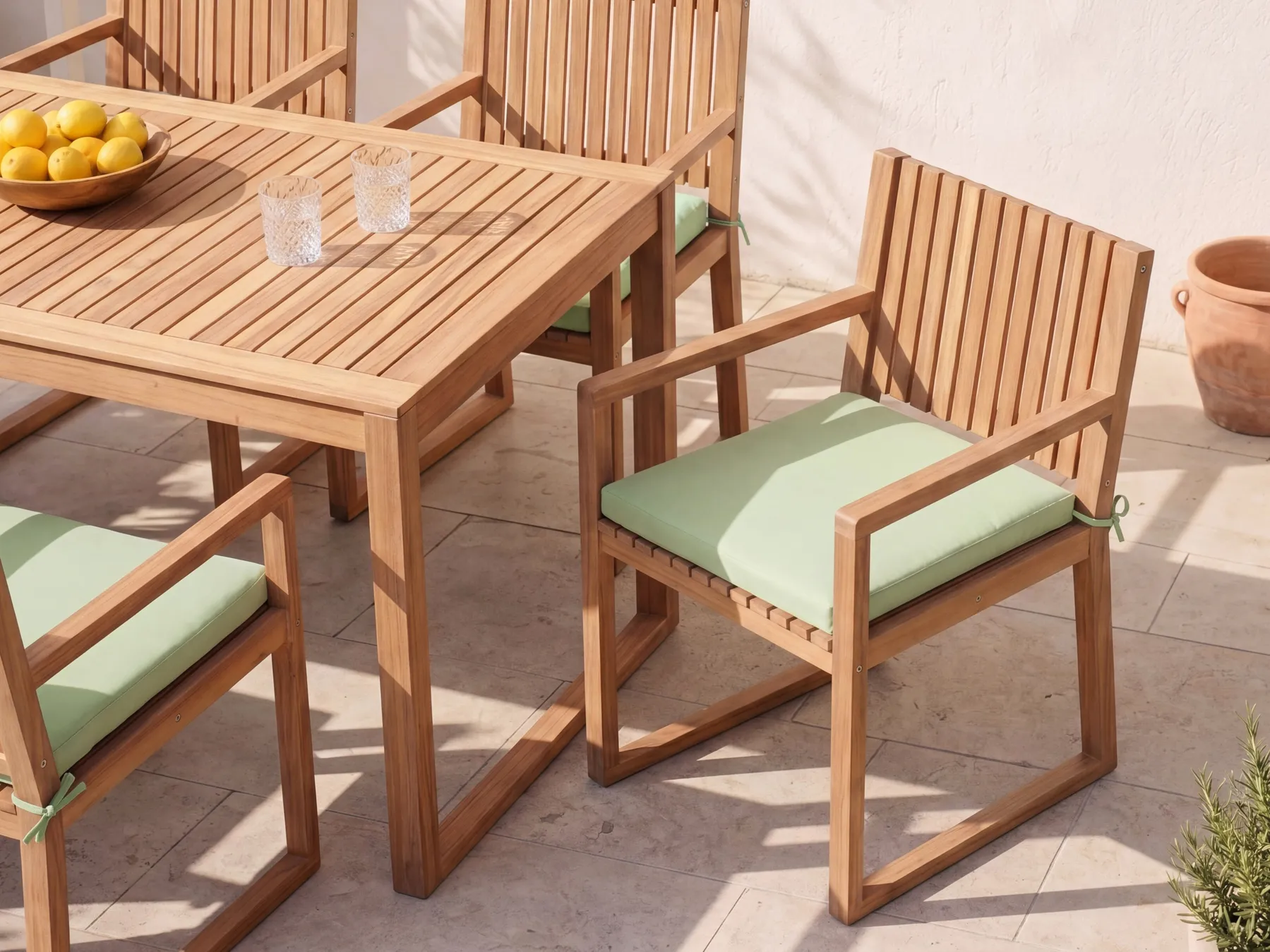 Dyna för trädgårdsstol SASSARI PREMIUM 46 x 46 cm Ljusgrön_991192
