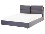 Sänky säilytystilalla BATILLY Sametti Harmaa 160 x 200 cm_767994