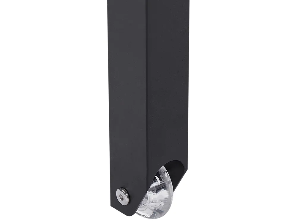 Sun Lounger NARDO Reclining Metal Black_948278