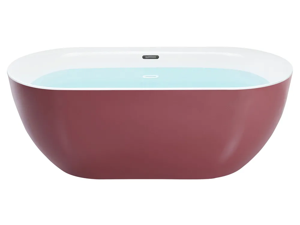 Freestanding Bathtub CARRERA 1700 x 800 mm Burgundy_812138