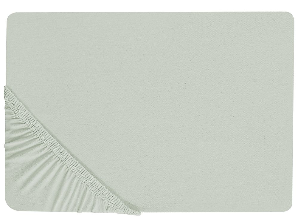 Muotoonommeltu lakana JANBU 140 x 200 cm Puuvilla Vaaleanvihreä