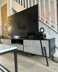 TV-taso BLACKPOOL Harmaa betonikuvio_887401