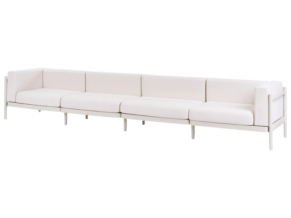 Trädgårdssoffa 4-sits FERRETTI Ljusbeige_1028789