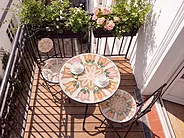 Set of 2 Garden Chairs SETTALA Folding Metal Multicolour_1155779