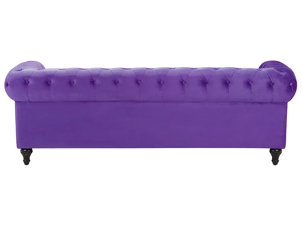 Sohva 3-istuttava CHESTERFIELD Sametti Violetti_705644