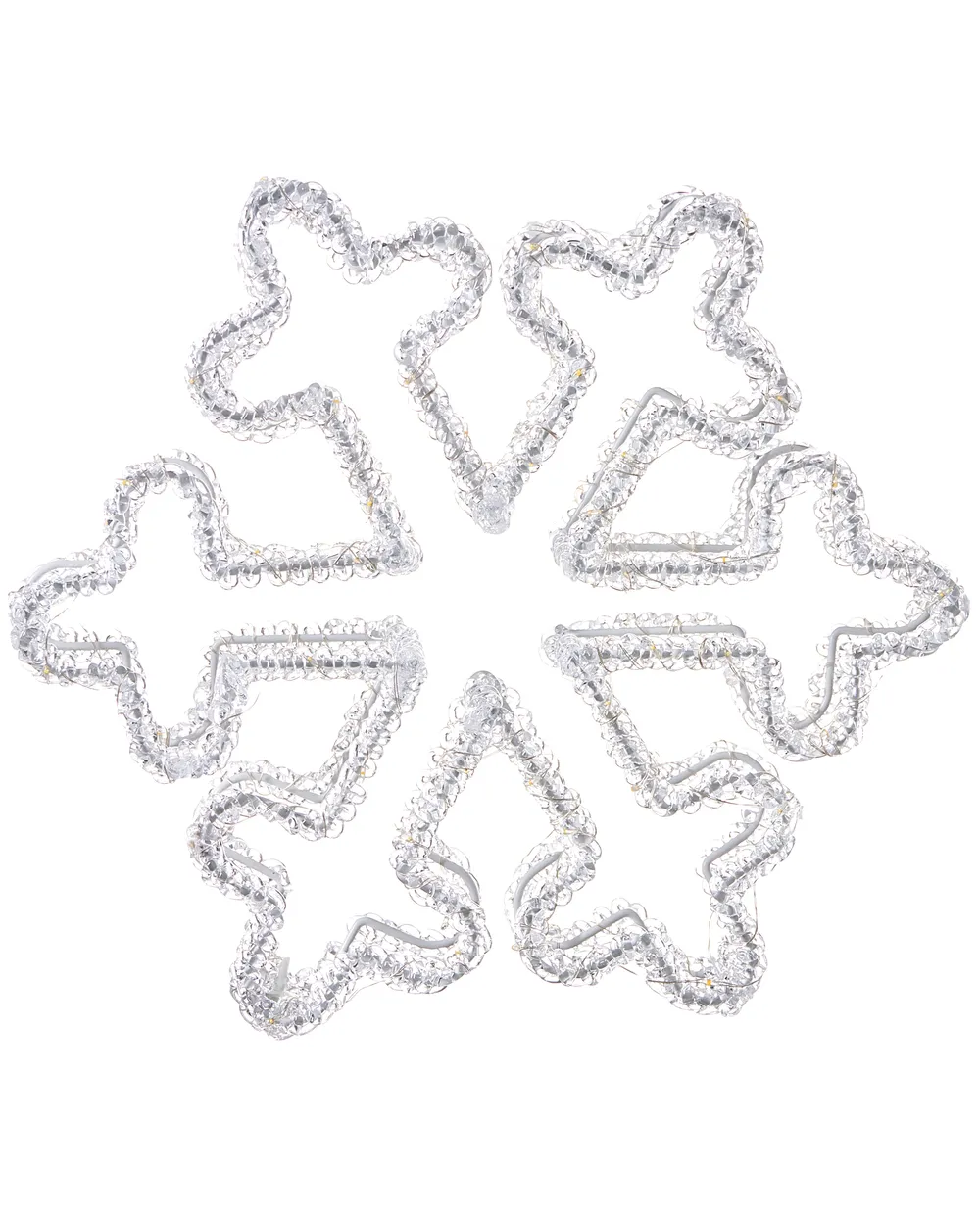 Outdoor Decoration LED SILVERAN 28 cm Snowflake White_1020640