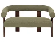 Living Room Set ILBRO Boucle Green/ Dark Brown_984931