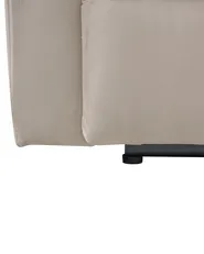 Elektrisk reclinerfåtölj VERDAL Inklusive fotstöd Sammet Beige_1080992