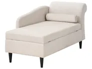 Right-Hand Chaise Longue LUIRO with Storage Velvet Beige_1000668