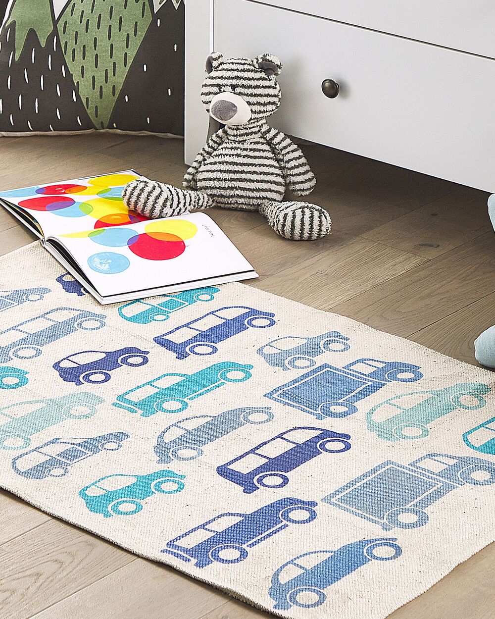 Kids Rug MADURAJ Blue 60 x 90 cm Cotton