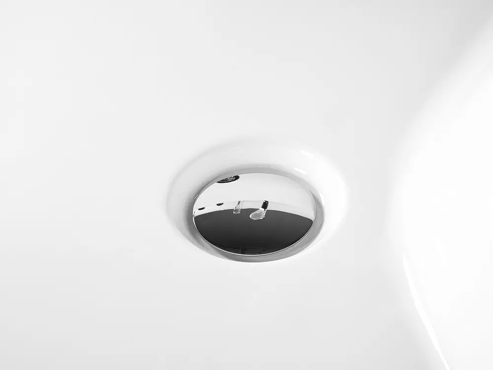 Hörnbubbelbadkar med LED CALAMA 1800 x 1200 mm Vit Högervänd_780956