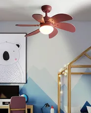Ceiling Fan with Light LOGAR with Remote LED Pink_982255