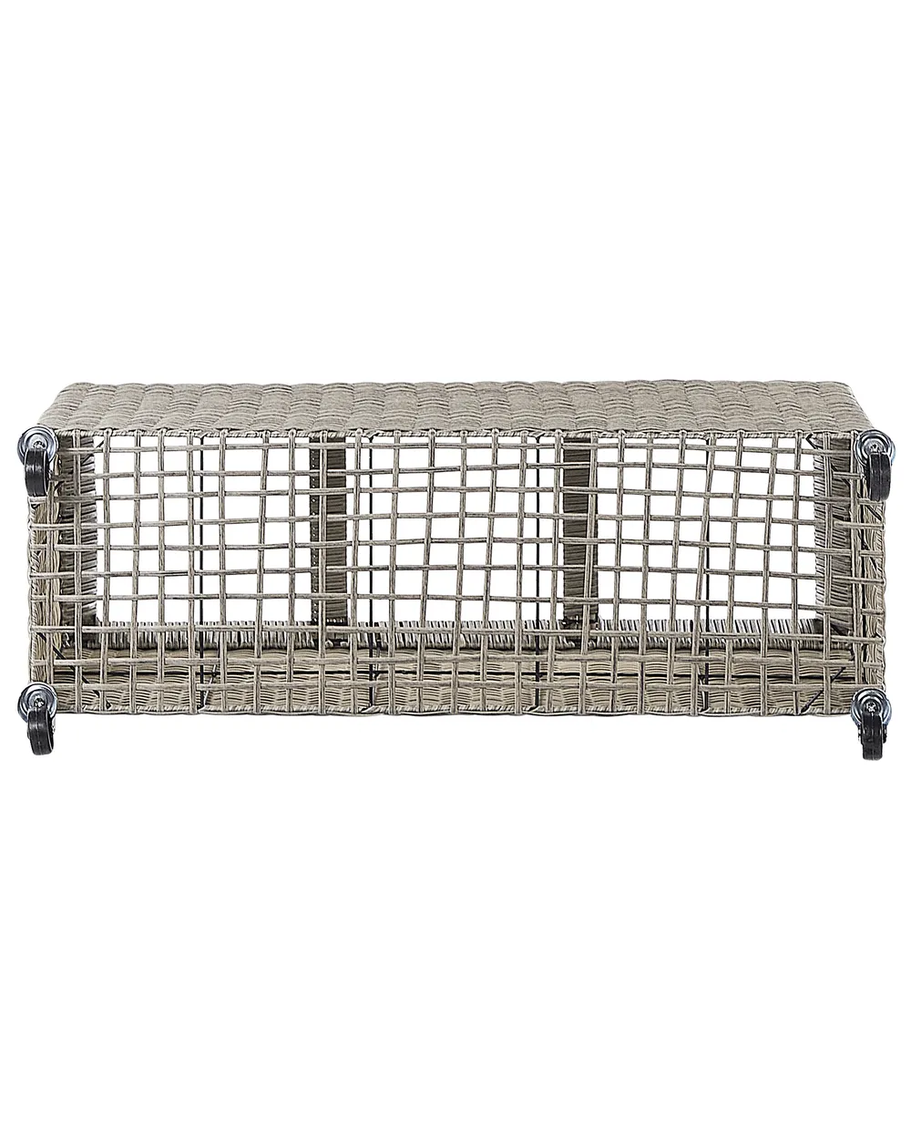 Plant Pot BELLIS 82 cm PE Rattan Light Brown_914408