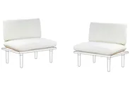 Outdoor Cushion Cover Set FRASCATI  Off-White_993449