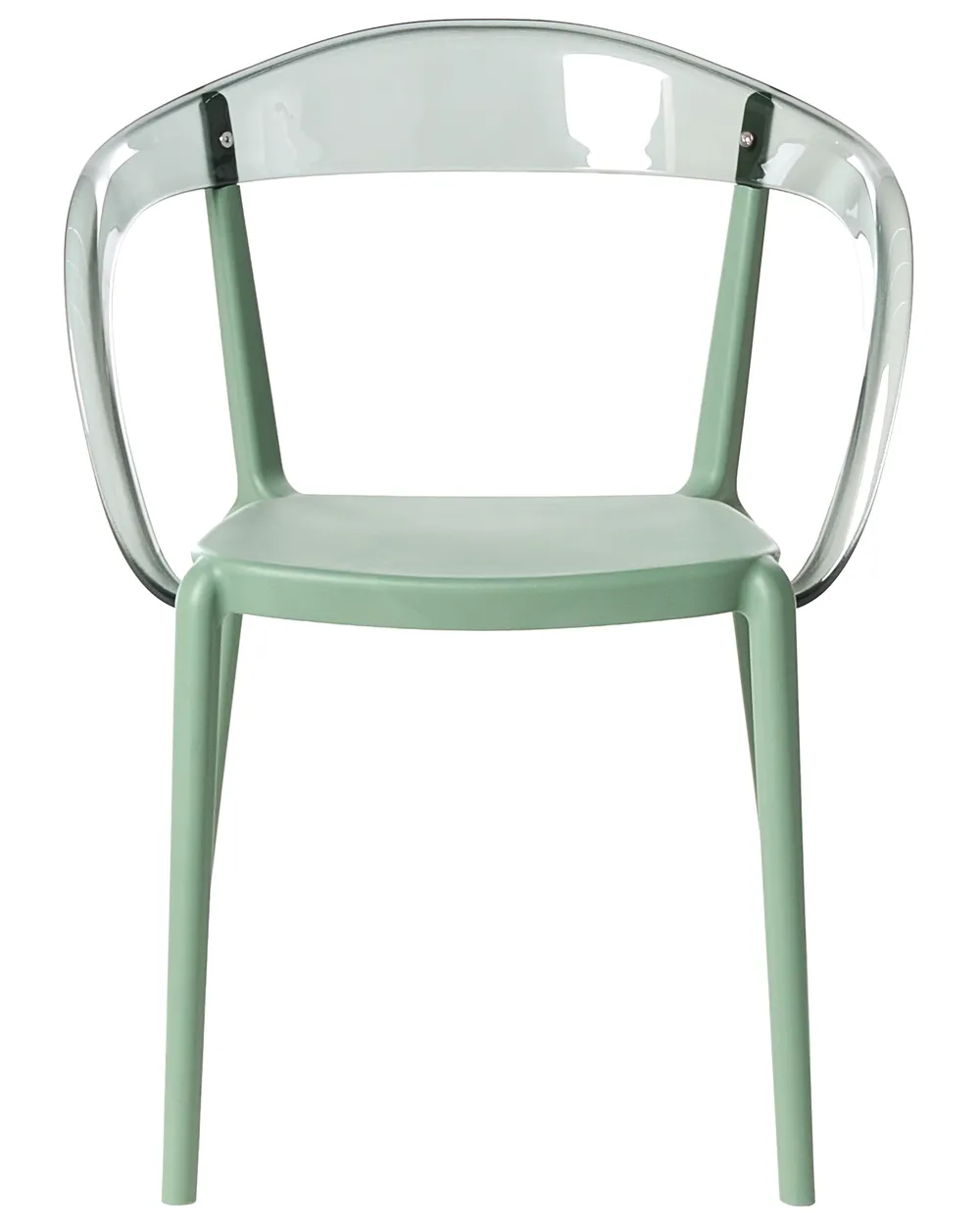 Set of 4 Garden Chairs MALEVIZI Stacking Green_1043518