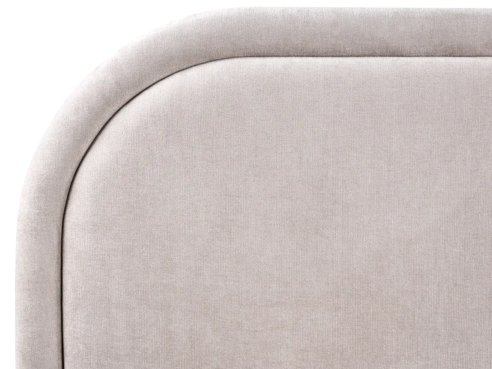 Ottoman Bed QUILLIEN Chenille Taupe 180 x 200 cm (EU Super King)_989830