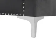 Sofa 3 Seater AVALDSENES Velvet Dark Grey_751763
