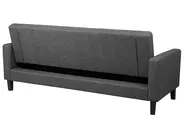 Sofa Bed 3 Seater VEHKOO Fabric Dark Grey_719302
