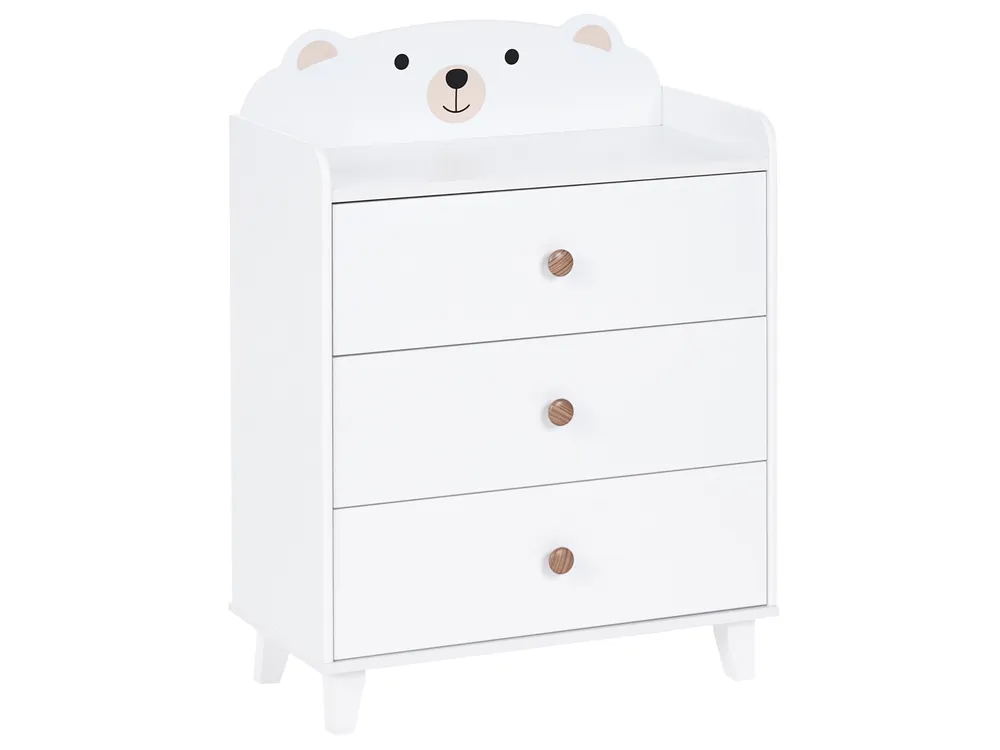 3 Drawer Chest MIMILI 79 cm White