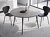 Dining Table ODEON Grey Concrete Effect 120 cm 120 cm