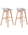 Set of 2 Bar Chairs MICCO Taupe