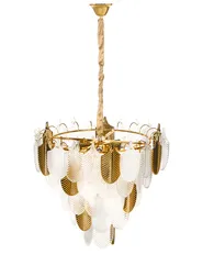 Chandelier AGUIRRE Glass Brass_1006324