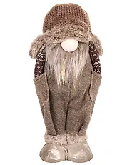 Set of 2 Christmas Decorations PAROLA 39/54 cm Gnome Brown_1174979