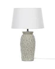 Table Lamp KHOPER Ceramic Grey_877457