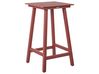 Garden Bar Table ADIRONDACK 60 cm 59 cm Synthetic Material Red