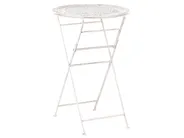 Garden Bar Table TRIESTE 60 cm 60 cm Metal Light Beige_966412