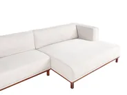 Corner Sofa 4 Seater VENG Fabric Light Beige Left Hand_994990