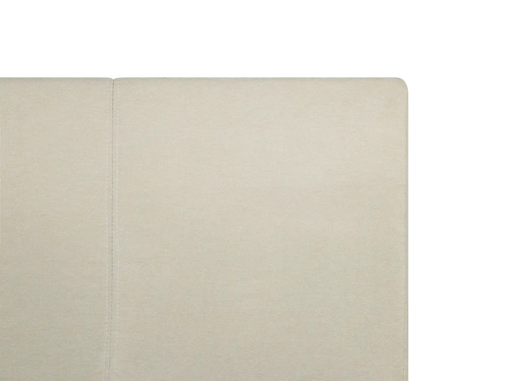 Ottoman Bed ORBEY Fabric Light Beige 180 x 200 cm (EU Super King)_728236
