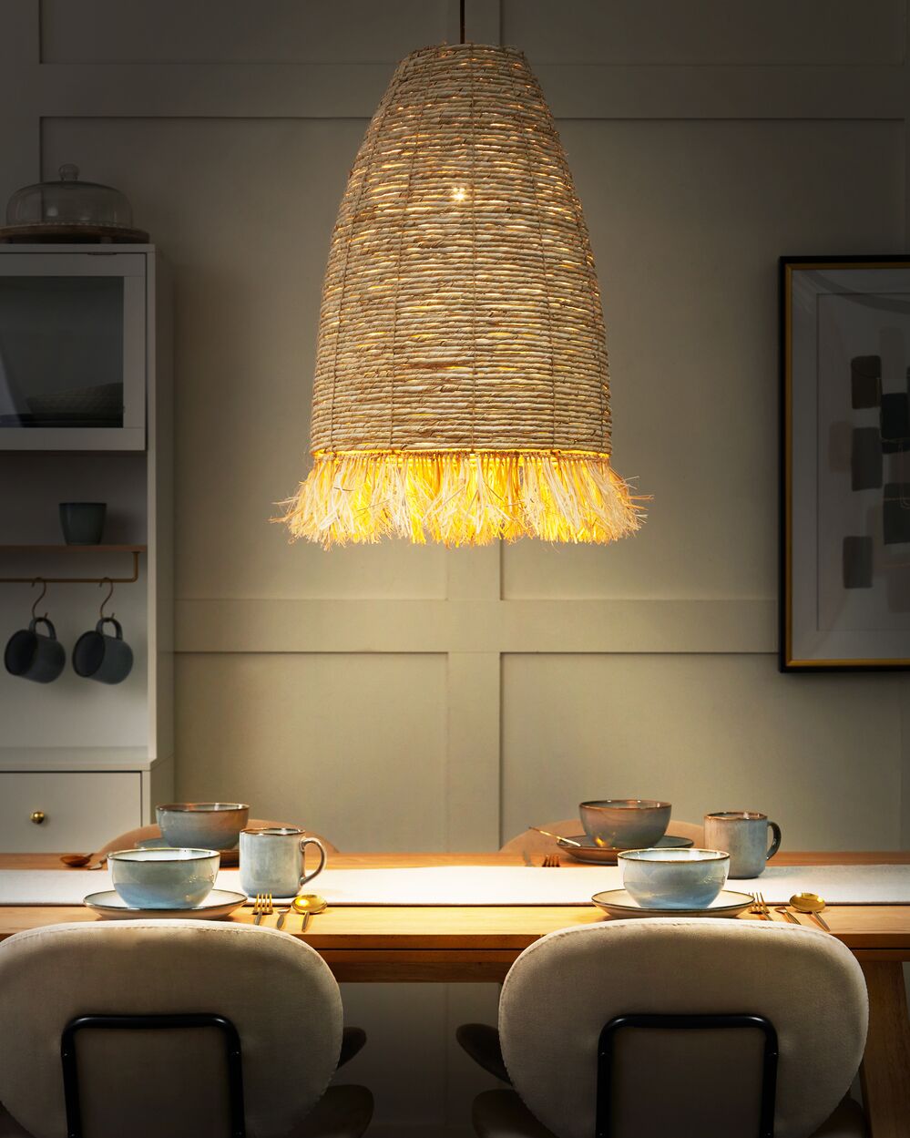 Pendant Lamp TUTONG Wicker Natural