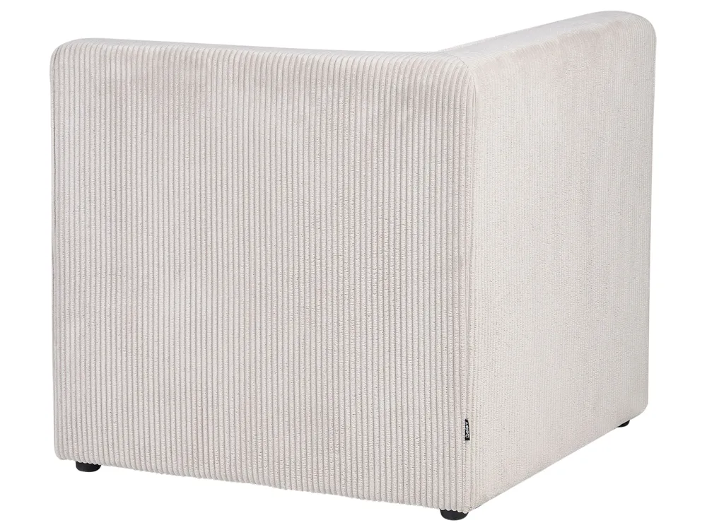 Modular Corner Sofa 4 Seater LEMVIG Corduroy Beige Right Hand_1052839