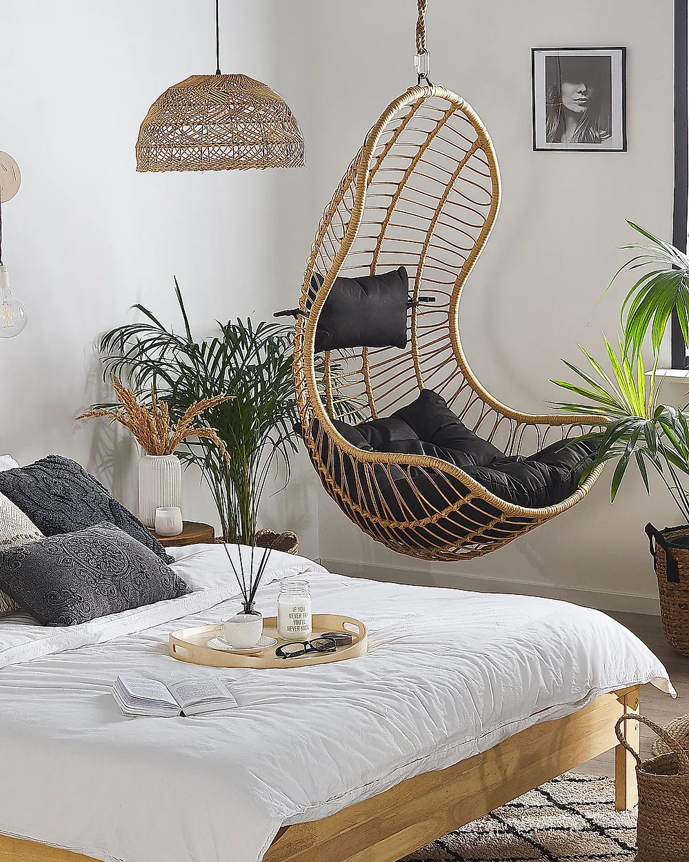 Hanging Chair PINETO PE Rattan Natural_1177393