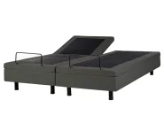 Adjustable Bed without Headboard Fabric DUKE II 180 x 200 cm (EU Super King) Dark Grey_987943