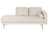 Högervänd schäslong MIRAMAS Sammet Beige
