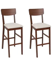 Baarituolisetti 2 kpl AMBLER Tummanruskea/beige_926582