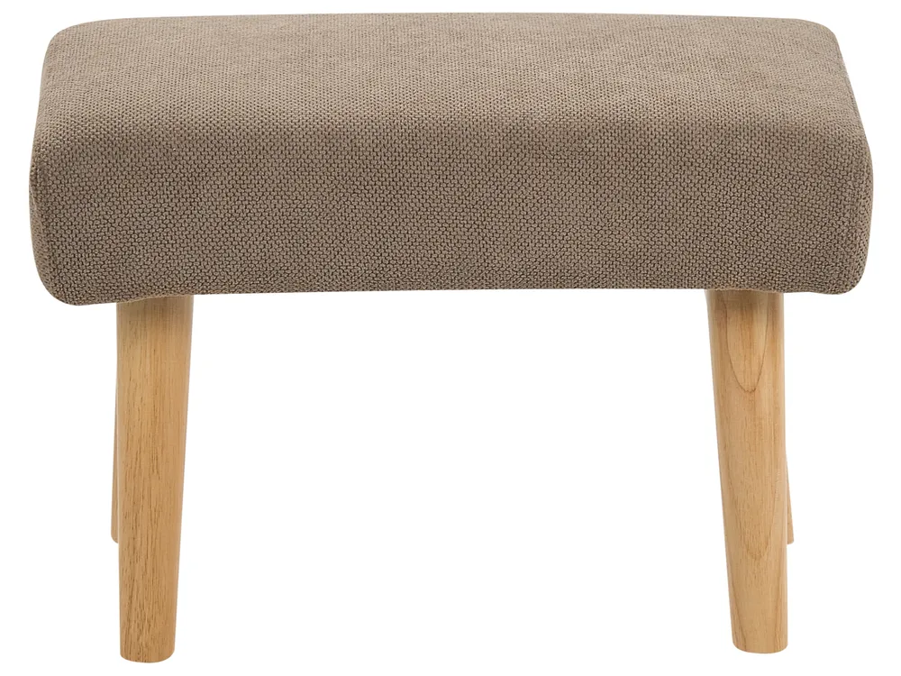 Footstool TAKOMA Fabric Brown_1058988