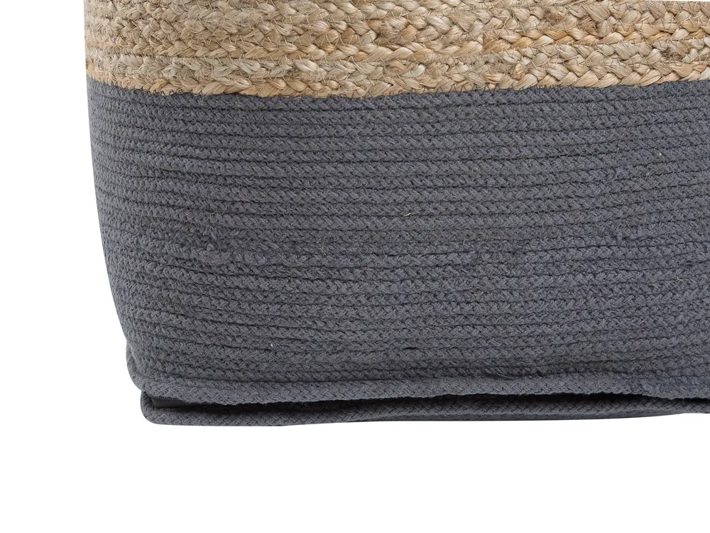 Sittpuff KIRAMA Jute Mörkgrå_728789