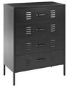 Chest of Drawers ENAGO Metal Black