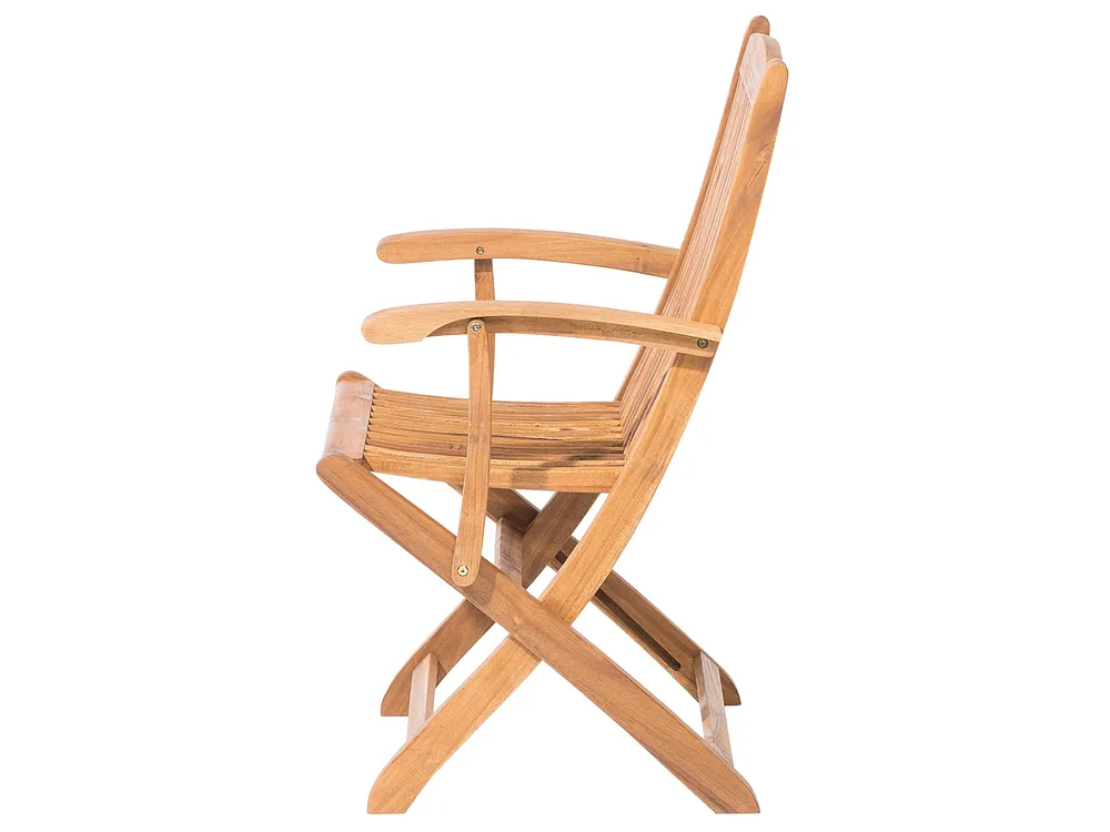 Garden Dining Set 8 Seater MAUI Acacia Wood Light Brown_681714