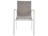 Garden Dining Set 4 Seater MALETTO/BUSSETO Metal White_956916