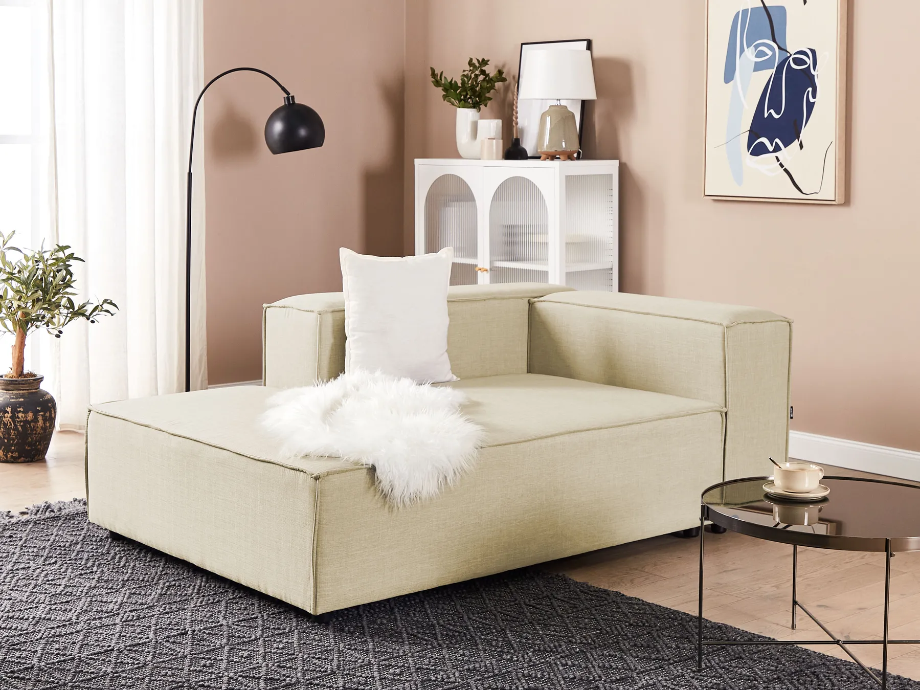 Schäslong APRICA Konstlinne Beige_860305
