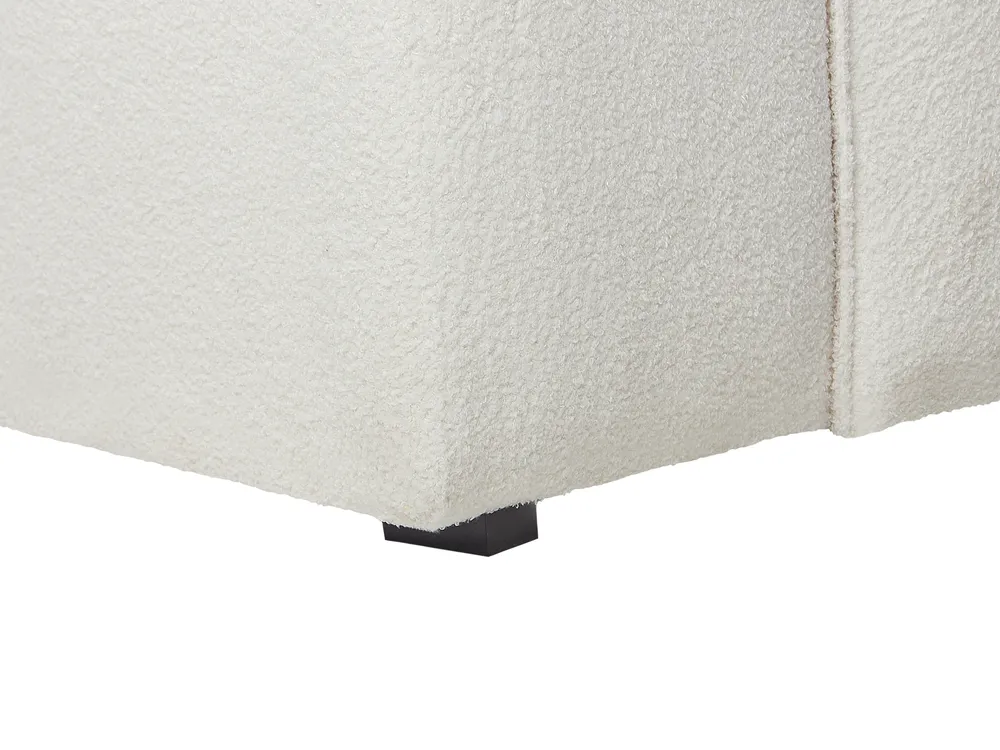 Corner Sofa 3 Seater DOLVA Boucle Off-White Left Hand_946421