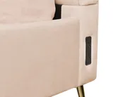 Bed Velvet MIRIBEL 160 x 200 cm (EU King Size) Beige_870633