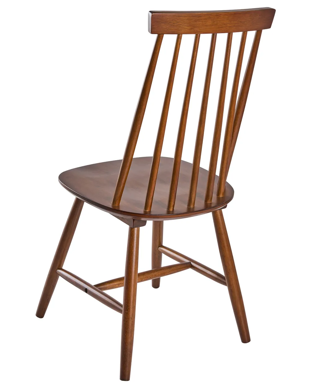 Set of 2 Dining Chairs BURBANK Wood Brown_1076406