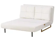 Bäddsoffa 2-sits JERSLEV Bouclé Off-White_1012071