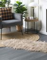 Faux Fur Rug MAMUNGARI Sand Beige 60 x 180 cm