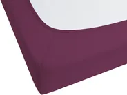 Fitted Sheet JANBU 200 x 200 cm Cotton Burgundy_845831
